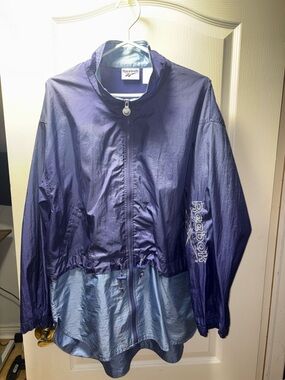 Vintage Reebok Two-Tone Periwinkle Windbreaker Jacket